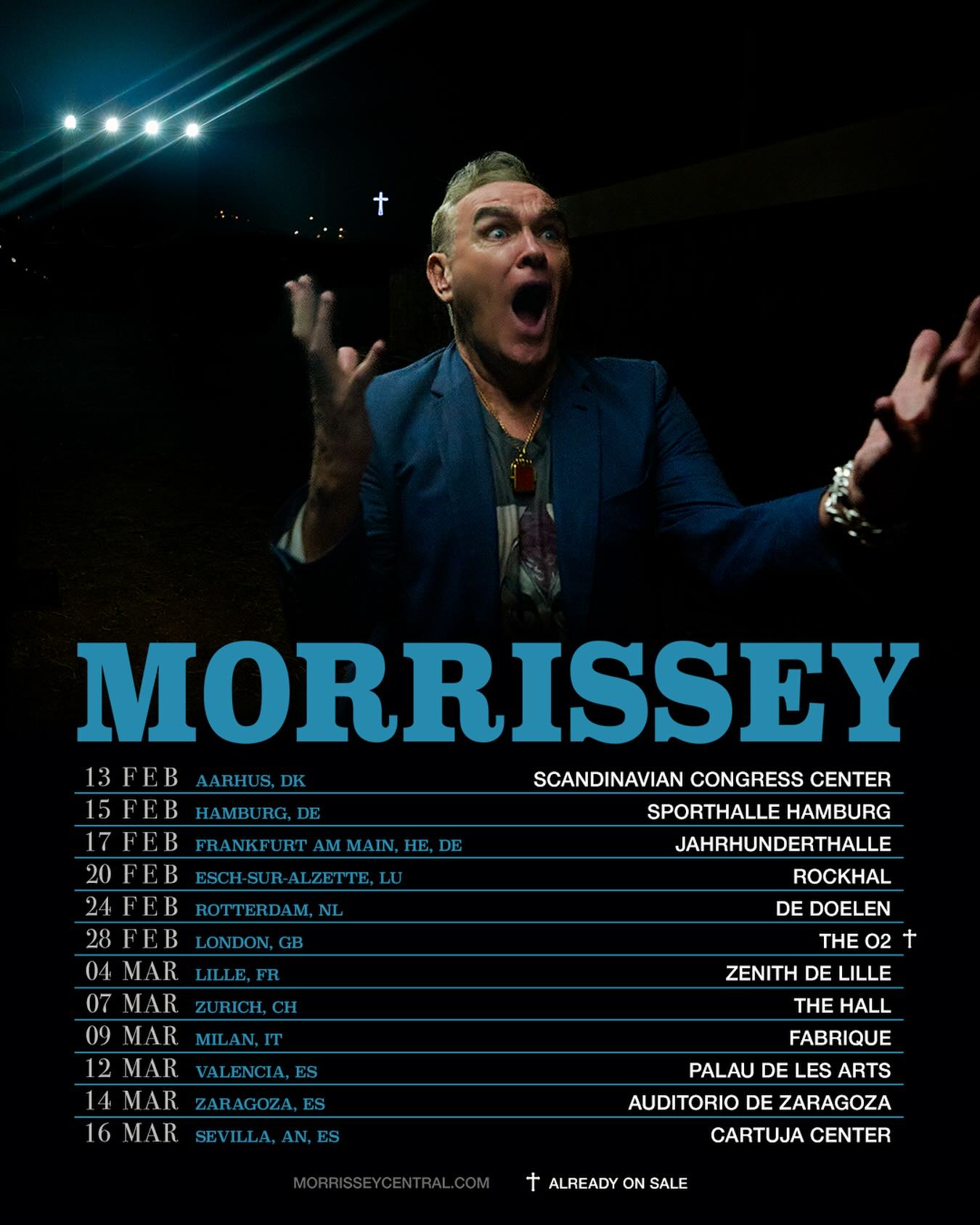 News: Morrissey Announces 2026 European Dates