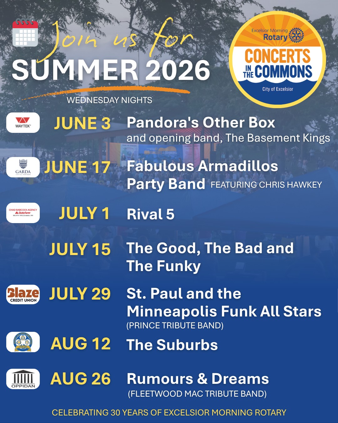 Mpls: Pandora’s Other Box at Excelsior's Concert in the Commons (June 3, 2026)