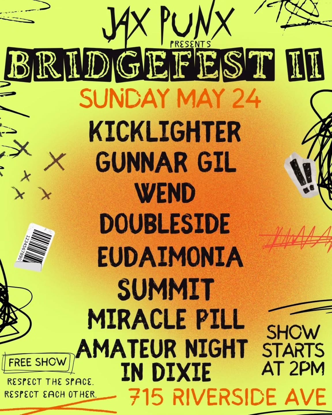 Jax Punx presents Bridgefest II (May 24, 2026)
