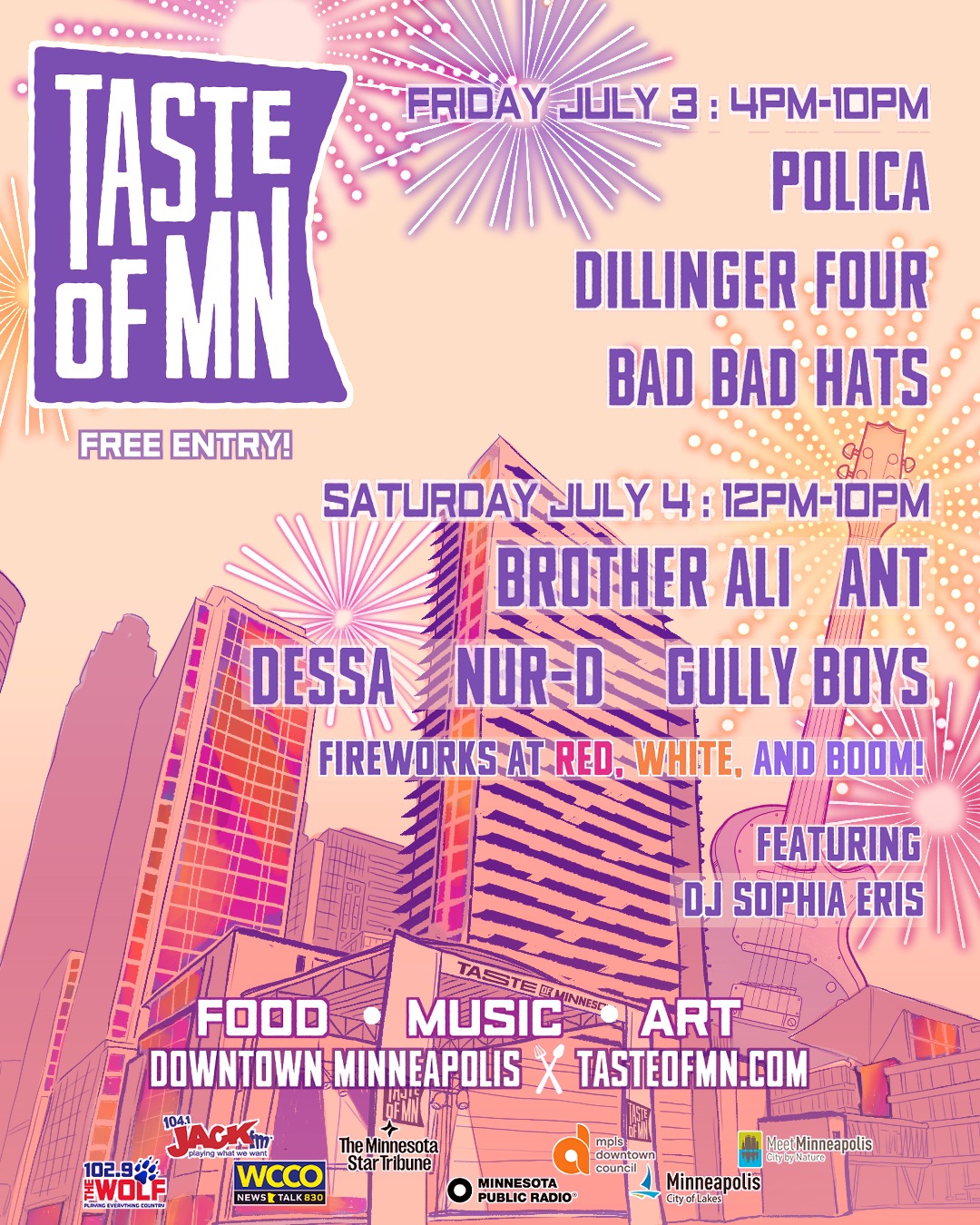 Taste of Minnesota, Minneapolis (July 3-4, 2026)