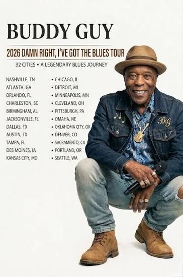 Buddy Guy at Orpheum Theatre, Minneapolis MN (2026-10-08)